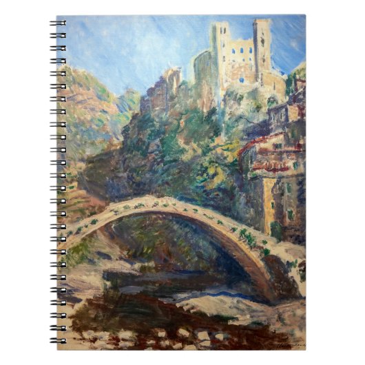 Claude Monet artwork - The Castle of Dolceacqua Notitieboek (Voorkant)