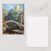 Claude Monet artwork - The Castle of Dolceacqua Notitiekaartje (Voorkant / Achterkant)