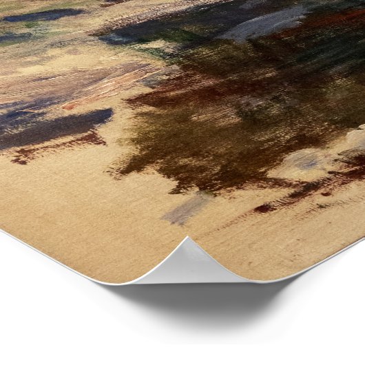 Claude Monet artwork - The Castle of Dolceacqua Poster (Hoek)