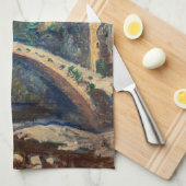 Claude Monet artwork - The Castle of Dolceacqua Theedoek (Quarter Fold)