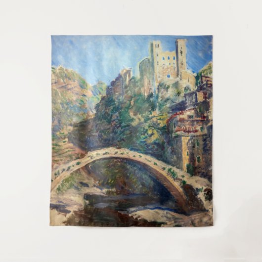 Claude Monet artwork - The Castle of Dolceacqua Wandkleed (Voorkant)