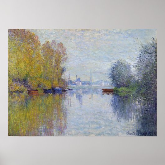 Claude Monet Autumn over de Seine, Argenteuil Poster (Voorkant)