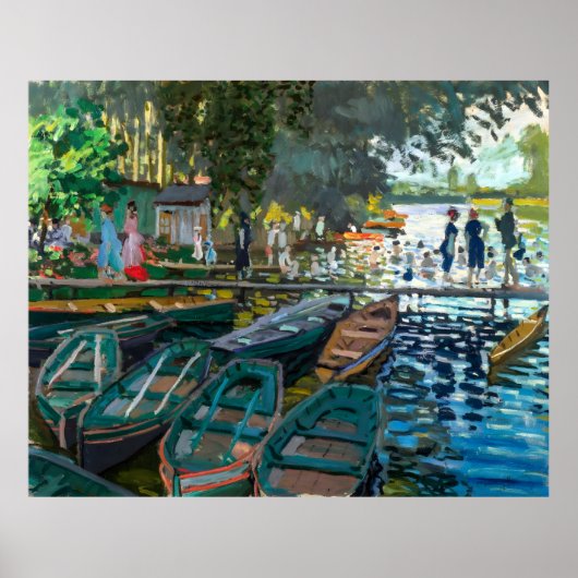 Claude Monet, baders in La Grenouillère, 1869 Poster (Voorkant)