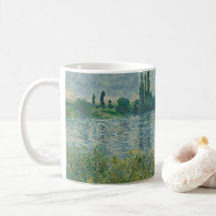 Claude Monet Banken van de Seine Bloemen Kunst Koffiemok