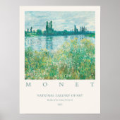 Claude Monet Banken van de Seine Schilderij Poster (Voorkant)