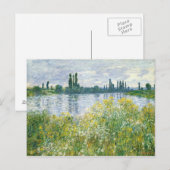 Claude Monet | Banken van de Seine, Vetheuil, 1880 Briefkaart (Voorkant / Achterkant)
