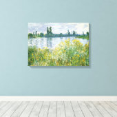 Claude Monet | Banken van de Seine, Vetheuil, 1880 Canvas Afdruk (Insitu (Houten vloer))