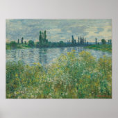 Claude Monet Banks of the Seine French Old Art Poster (Voorkant)