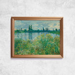 Claude Monet Banks of the Seine French Old Art Poster<br><div class="desc">Poster van Claude Monet,  The Japans Footbridge,  1880. Oude beroemde franse schilderij met een rivier,  bomen en bloemen in een impressionistische stijl. CCO-licentie,  public domain art. Lijst niet inbegrepen.</div>