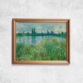 Claude Monet Banks of the Seine French Old Art Poster