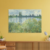 Claude Monet Banks of the Seine Vétheuil Canvas Afdruk (Insitu (Woonkamer))