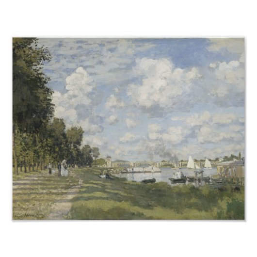 Claude Monet - Bassin d'Argenteuil Foto Afdruk (Voorkant)