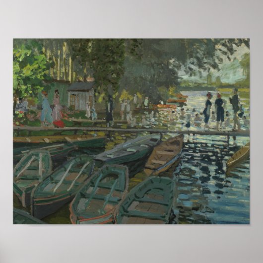 Claude Monet - Bathers in La Grenouillere Poster (Voorkant)