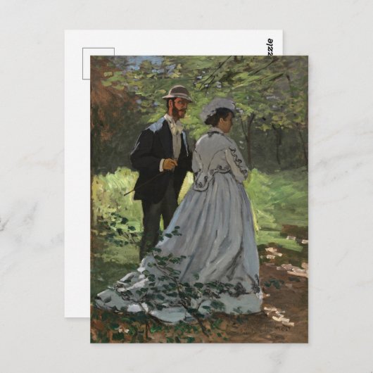 Claude Monet - Bazille en Camille, Briefkaart (Voorkant / Achterkant)