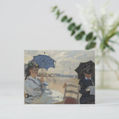 Claude Monet Beach Scene Briefkaart (Staand voorkant)