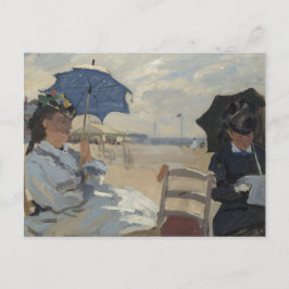 Claude Monet Beach Scene Briefkaart