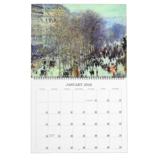 Claude Monet Beauful Schilderachtig Fine Art Kalender (Jan 2026)
