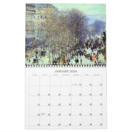 Claude Monet Beauful Schilderachtig Fine Art Kalender (Jan 2026)