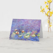 Claude Monet beroemde kunstwerken Water Lilies Kaart (Gele Bloem)