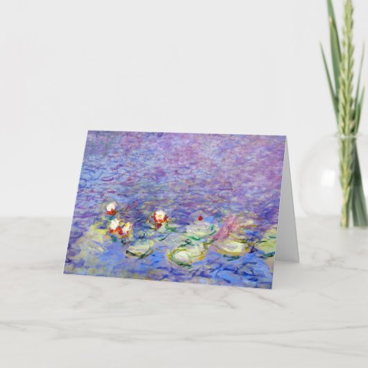 Claude Monet beroemde kunstwerken Water Lilies Kaart (Voorkant)