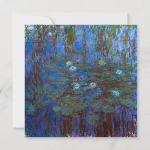 Claude Monet - Blauwe Waterlelies Bedankkaart