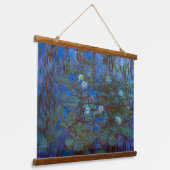 Claude Monet - Blauwe Waterlelies Hangend Wandkleed (Gebogen)