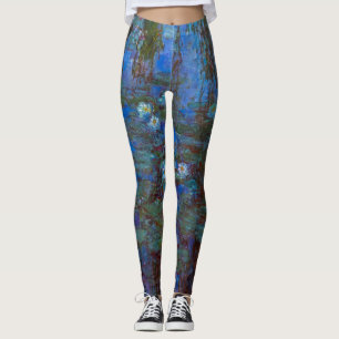 Claude Monet - Blauwe Waterlelies Leggings