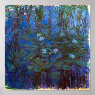 Claude Monet - Blauwe Waterlelies Poster