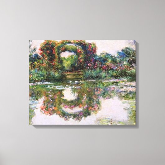 Claude Monet - Bloeibogen, Giverny Canvas Afdruk (Voorkant)