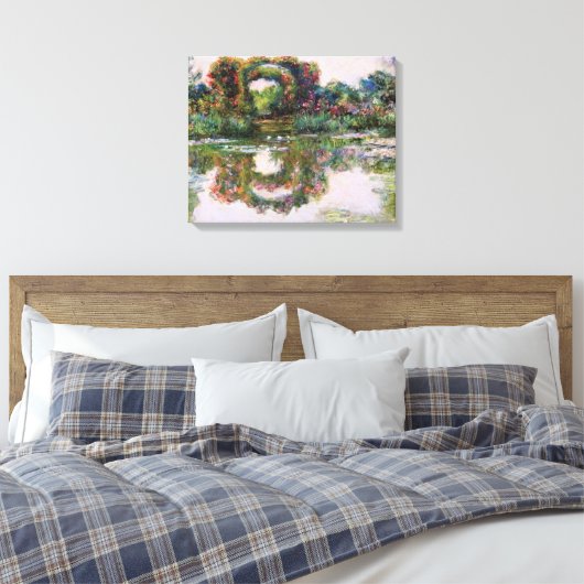 Claude Monet - Bloeibogen, Giverny Canvas Afdruk (Insitu (Slaapkamer))