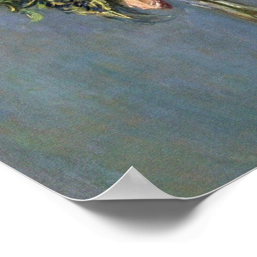 Claude Monet - bloemen in een vaas Poster (Hoek)