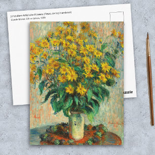Claude Monet - Bloemen van de aardpeer Briefkaart