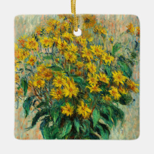 Claude Monet - Bloemen van de aardpeer Keramisch Ornament