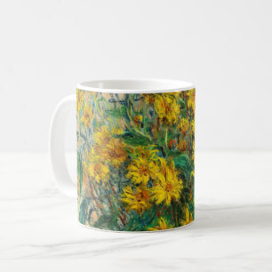 Claude Monet - Bloemen van de aardpeer Koffiemok