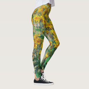 Claude Monet - Bloemen van de aardpeer Leggings