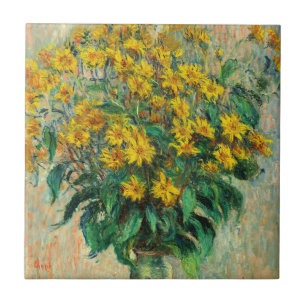 Claude Monet - Bloemen van de aardpeer Tegeltje