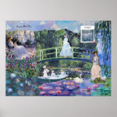 Claude Monet Bloemenlandschap Collage Poster (Voorkant)