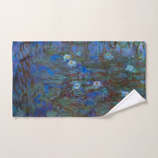 Claude Monet - Blue Water Lilies Bad Handdoek (Handdoek)