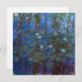 Claude Monet - Blue Water Lilies Bedankkaart (Voorkant / Achterkant)