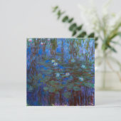 Claude Monet - Blue Water Lilies Bedankkaart (Staand voorkant)