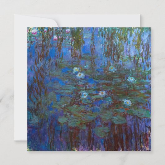 Claude Monet - Blue Water Lilies Bedankkaart (Voorkant)