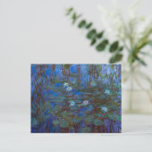Claude Monet - Blue Water Lilies Briefkaart (Staand voorkant)