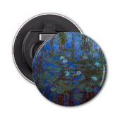 Claude Monet - Blue Water Lilies Button Flesopener (Voorkant)