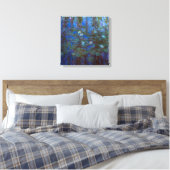 Claude Monet - Blue Water Lilies Canvas Afdruk (Insitu (Slaapkamer))