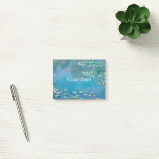 Claude Monet Blue Water Lilies Classic Post-it® Notes (Kantoor)