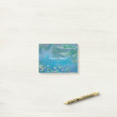 Claude Monet Blue Water Lilies Classic Post-it® Notes (Op bureau)