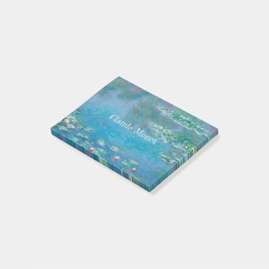 Claude Monet Blue Water Lilies Classic Post-it® Notes (Schuin)