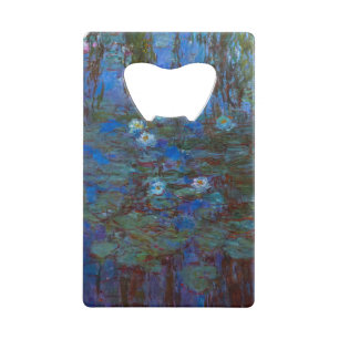 Claude Monet - Blue Water Lilies Creditkaart Flessenopener