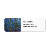 Claude Monet - Blue Water Lilies Etiket (Voorkant)