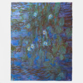 Claude Monet - Blue Water Lilies Fleece Deken (Voorkant)